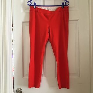 J Crew Minnie red pants